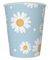 KUBKI PAPIEROWE NIEBIESKIE STOKROTKI 250ML 6SZT GODAN