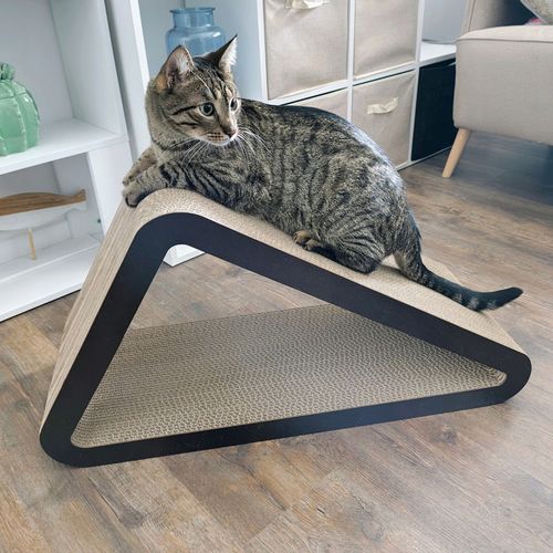 Drapak dla kota Trójkąt XXL | biały | 77x69x47x30 cm | Mruu&Pruu na Arena.pl