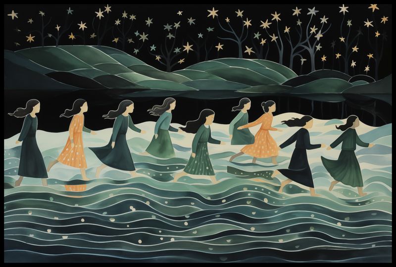 Plakat 91,5x61cm Nocna Procesja zdjęcie 2