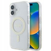 Etui Guess GUHMP16SHFGERET iPhone 16 6.1" przeźroczysty/transparent hardcas