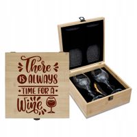 PERSONALIZOWANY Zestaw kieliszków do wina i korkociągu prezent dla konesera