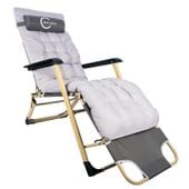 ND32_L66H1 L66H1 SKŁADANY LEŻAK OGRODOWY FOTEL + PODUSZKA