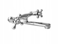 BATERIA RETRO UMYWALKOWA ŚCIENNA WYLEWKA 10cm