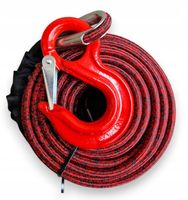 LINA SYNTETYCZNA W OPLOCIE 12MM x 28M ZESTAW Z HAKIEM 4X4 OFFR ROAD