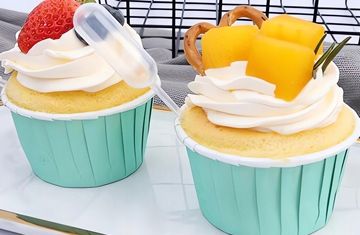 Pipety deserowe pipetki cukiernicze do deserów ciast 4ml 8cm 100 sztuk na Arena.pl