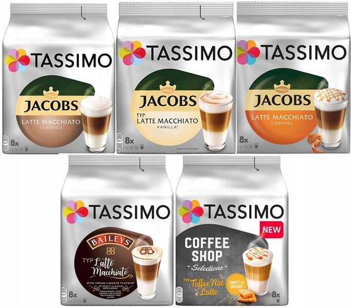 Kapsułki TASSIMO Zestaw Latte Macchiato SMAKOWE 40 zdjęcie 1