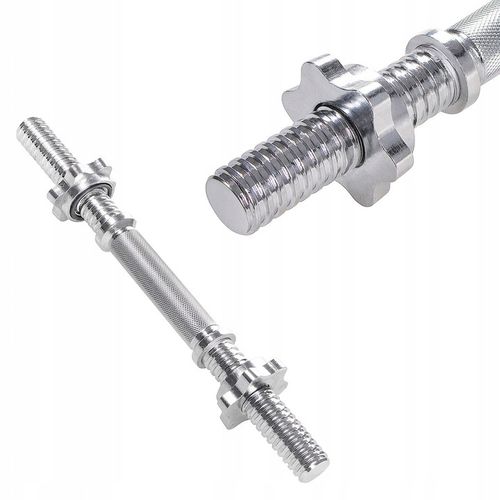 GRYF SZTANGIELKA + ZACISKI ZESTAW 40cm gryfik STAL 28mm do HANTLI KRÓTKI na Arena.pl