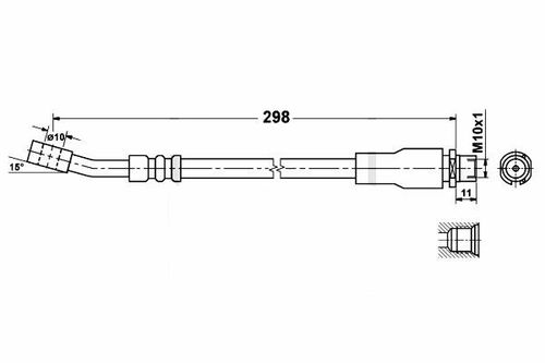 Opel Corsa C Zestaw Przewodów Hamulcowych Elastycznych Gumowych na Arena.pl