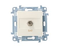 Simon10 Gniazdo antenowe pojedyńcze F CASF1.01/11 biały SIMON