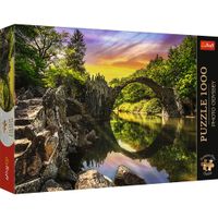 2X Puzzle- 1000 Premium Plus Most Rakotza w Kromlau, Niemcy Trefl 10811