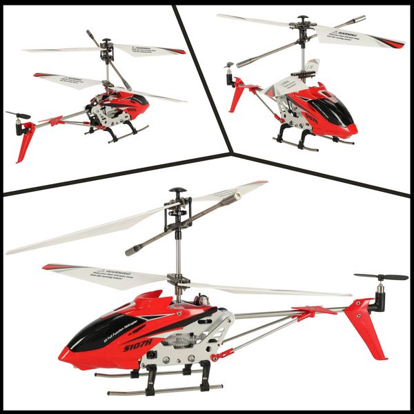 Helikopter zdalnie sterowany RC SYMA S107H 2.4GHz RTF czerwony zdjęcie 5