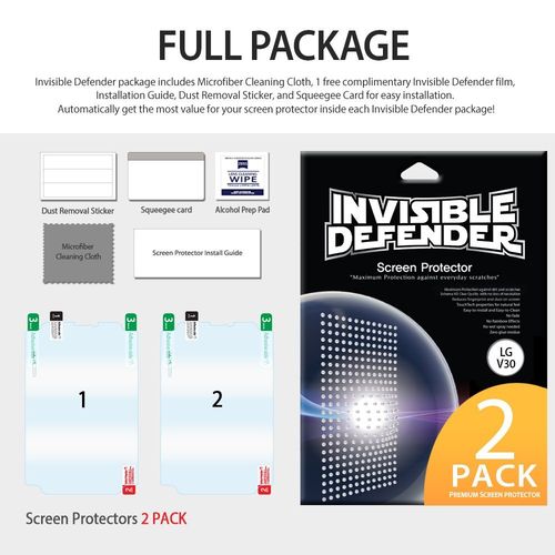 2xFOLIA RINGKE INVISIBLE DEFENDER 3D LG V30 na Arena.pl