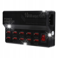 HUB USB 5V 12A ZASILACZ 10 PORTOWY MULTI USB