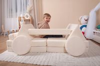 POLSKIE Klocki Piankowe Sofa MODUŁOWA Rozkładana Dla Dzieci z Kierownicą