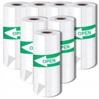 7xPAPIER TERMICZNY ROLKA SAMOPRZYLEPNA DO DRUKARKI DRUKUSIA ETYKIET APARATU