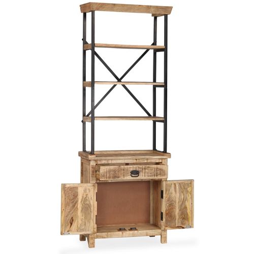 Kredens z półkami wykonany z drewna mango, 65x30x180 cm na Arena.pl