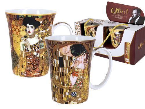 2 kubki porcelanowe Adele KLIMT CARMANI na Arena.pl