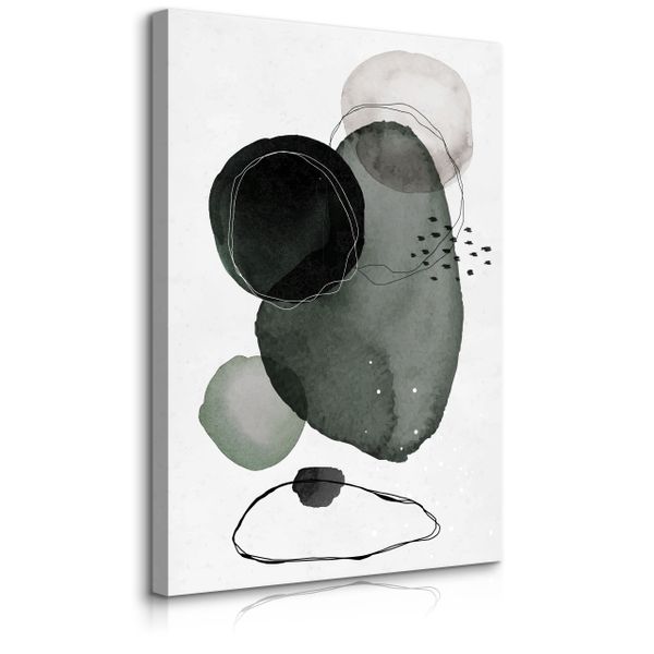 Obraz Na Płótnie Akwarele Abstrakcja Styl Boho Minimalizm 60cm x 90cm zdjęcie 1