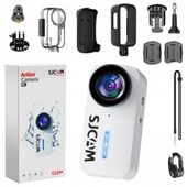 kamera sportowa sjcam c110 + white 4k30fps 20mp wodoodporna wi-fi gyro stab