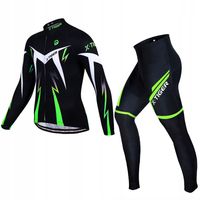 GETRY SPODNIE ROWEROWE BLUZA OCIEPLANY ZESTAW MĘSKI Z WKŁADKĄ ŻELOWĄ 3XL