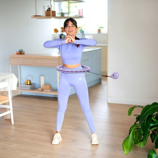 ONE FITNESS Hula Hop Z Wypustkami i Obciążeniem Regulowany 25-43 cm zdjęcie 11