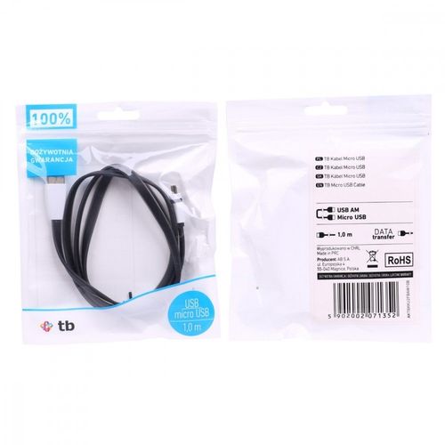 Kabel USB - Micro USB 1m czarny na Arena.pl