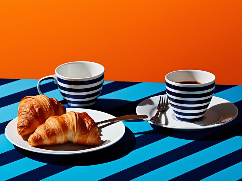 Plakat 20x15cm Croissanty zdjęcie 1
