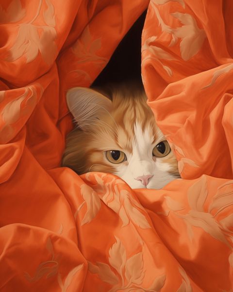 Plakat 40x50cm Ukryty Kot zdjęcie 1