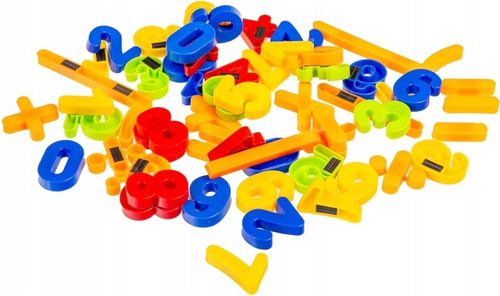 LITERKI I CYFERKI SYMBOLE MAGNETYCZNE NA MAGNES DO TABLICY na Arena.pl