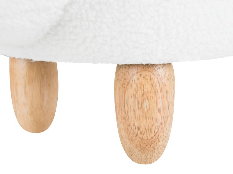 Pufa zwierzak biała BUNNY zdjęcie 7