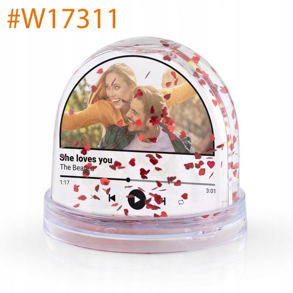 KULA WODNA serca z Twoim ZDJĘCIEM na WALENTYNKI zdjęcie 5