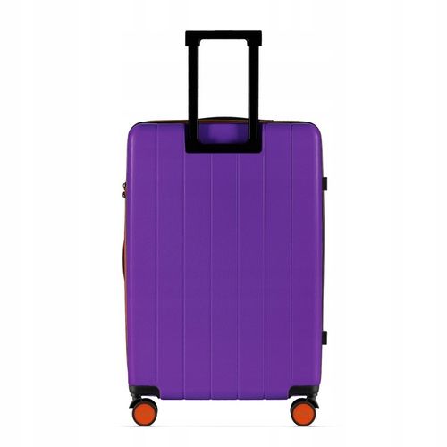 Walizka Średnia, Ciche i Skrętne Kółka 360°, Zamek TSA, ABS, Fioletowy na Arena.pl