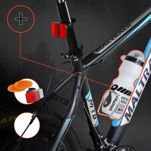 ROWER GÓRSKI MTB 26" SHIMANO 18 BIEGÓW HAMULCE TARCZOWE STALOWA RAMA 18,5" na Arena.pl