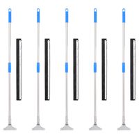 Podłogowe ściągaczki do wody, 5 szt., 60,5x119,5cm, stal i guma