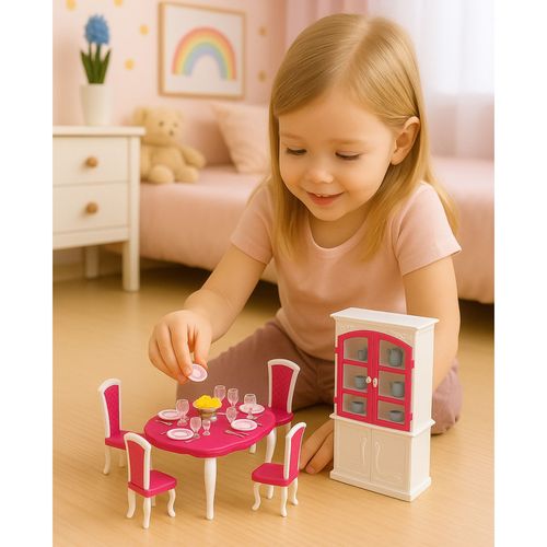 ELEGANCKI ZESTAW JADALNY DLA LALEK AKCESORIA na Arena.pl