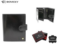 duży, skórzany portfel męski z systemem rfid - rovicky