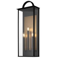 Świecznikowa lampa na ściane Malibu W03555BK Cosmolight metal IP44 czarny