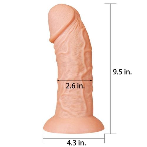 9.5'' realistic curved dildo na Arena.pl