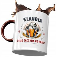 Kubek Bordowy Dla Klaudii Koleżanki Żony Prezent Z Nadrukiem Ze Zdjęciem
