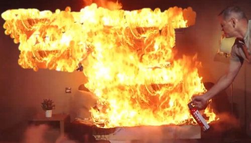 SPRAY GAŚNICA SPRAY GAŚNICZY DOMOWY 1000g A F Data Ważności 2028 r. na Arena.pl