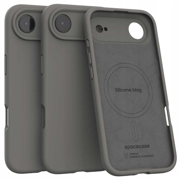 Spacecase Silicone Mag Iphone 17 Air Gray zdjęcie 4