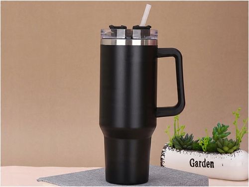 MagiCook KUBEK TERMICZNY Czarny 1200 ML ZE SŁOMKĄ STYLE USA Czerń na Arena.pl