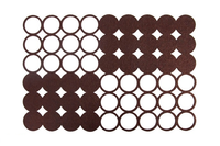 Podkładka filcowa 30X120 E DOTS brąz
