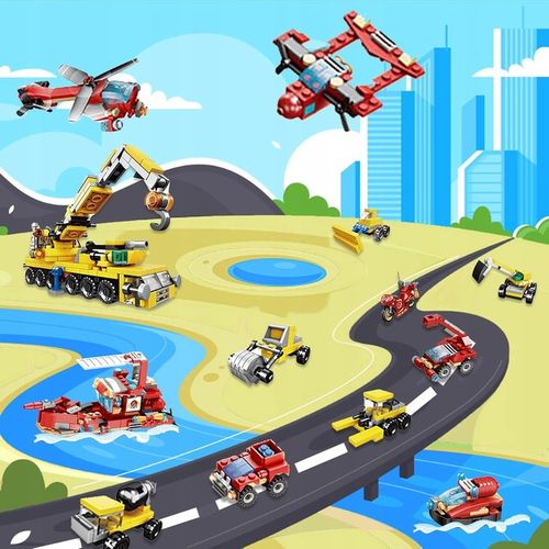 KALENDARZ ADWENTOWY DLA DZIECI KLOCKI STRAŻ POŻARNA POJAZDY PREZENT MIKOŁAJ na Arena.pl