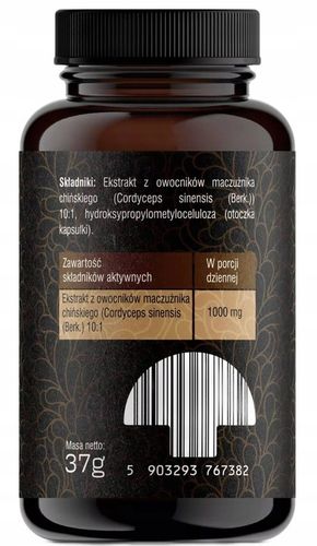 SOLVE LABS Cordyceps Maczużnik Chiński 10:1 kapsułki 60 szt na Arena.pl