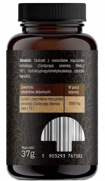 SOLVE LABS Cordyceps Maczużnik Chiński 10:1 kapsułki 60 szt zdjęcie 2