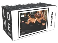liberator black label esse - ergonomiczny szezlong z akcesoriami, czarny