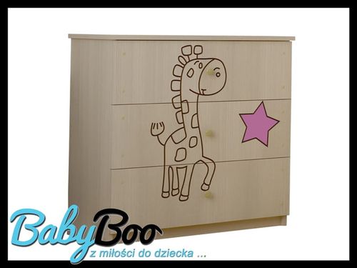 KOMODA DZIECIĘCA dla dzieci BABY BOO  grawerowane wzory! na Arena.pl