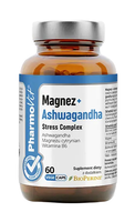 Magnez + Ashwagandha Stress Complex Bezglutenowe 60 KapsuŁek