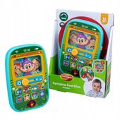 Telefon zabawkowy smartfon dla dzieci do zabawy kolorowy interaktywny DUMEL